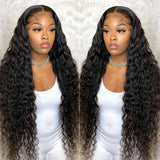 Black Curly Long Hair Lace Wig: High-Temperature Silk, Headgear