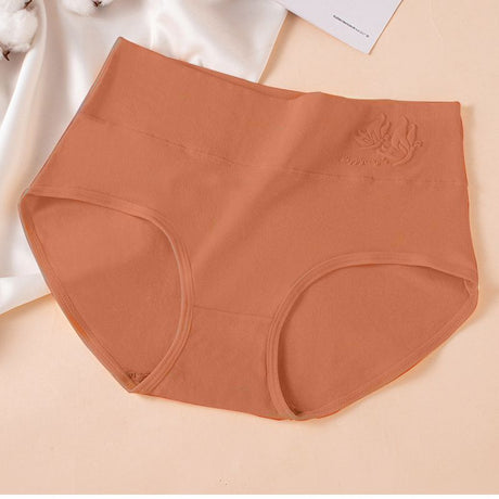 Pure Cotton Briefs: 3D Embossed, Breathable, Graphene Antibacterial Women's Underwear - Shop N Save