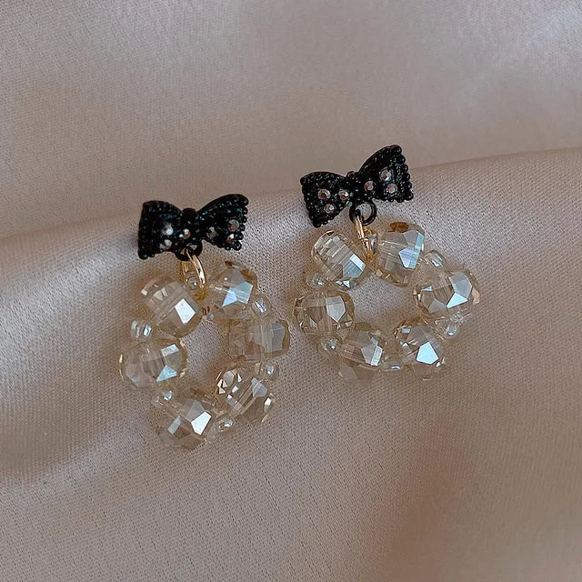 Ethnic Rhinestone Dangle Earrings - Trendy Geometric Jewelry - Shop N Save