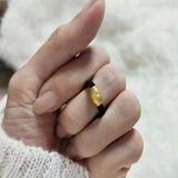 Ring For Women Dragon Son Weave Black