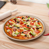 Round Mold For Pizza And Baking Pan Non-Stick (Golden) - Shop N Save
