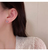 Floral Butterfly With Heart Three Pair Ear Tops - Golden - Shop N Save