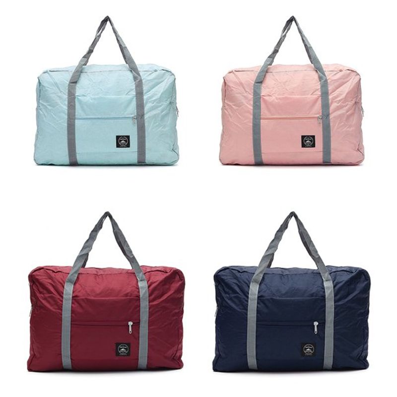 Foldable Waterproof Duffel: Lightweight Travel Bag for Sports &amp; Vacation (Red) - Shop N Save