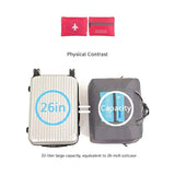 Nylon Zipper Travel Bag: Spacious, Durable, Compact for Easy Travel (Blue) - Shop N Save