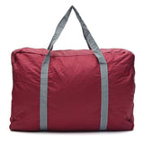 Foldable Waterproof Duffel: Lightweight Travel Bag for Sports &amp; Vacation (Red) - Shop N Save