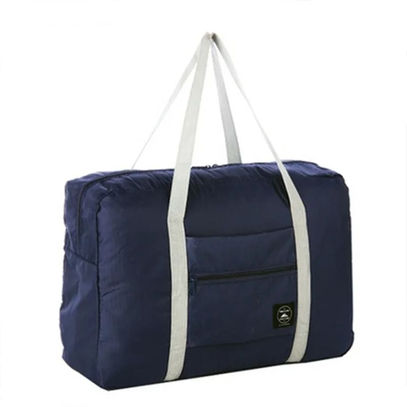 Foldable Waterproof Duffel: Lightweight Travel Bag for Sports &amp; Vacation (Dark Blue) - Shop N Save