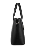 Two Pieces PU Leather Formal Bag Set - Black - Shop N Save