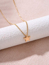 Simple 3D Star Pendant Necklace: Minimalist Jewelry Charm - Shop N Save