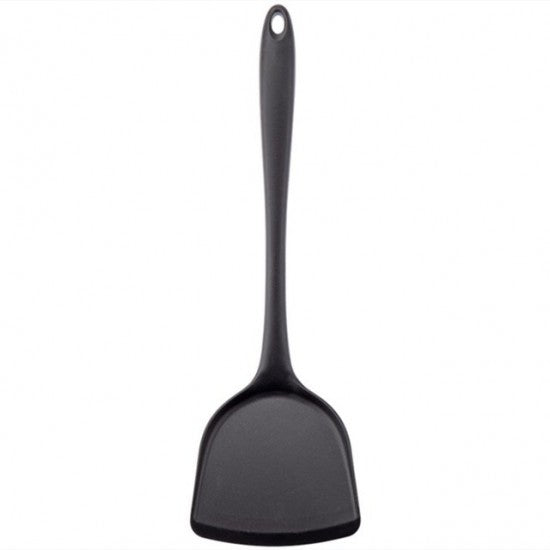 Silicone Non Stick Cooking Utensils Spatula Turner (Black) - Shop N Save