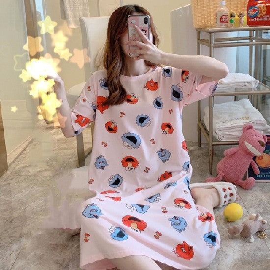 Single Pcs Nightwear For Women Sleepwear Pink