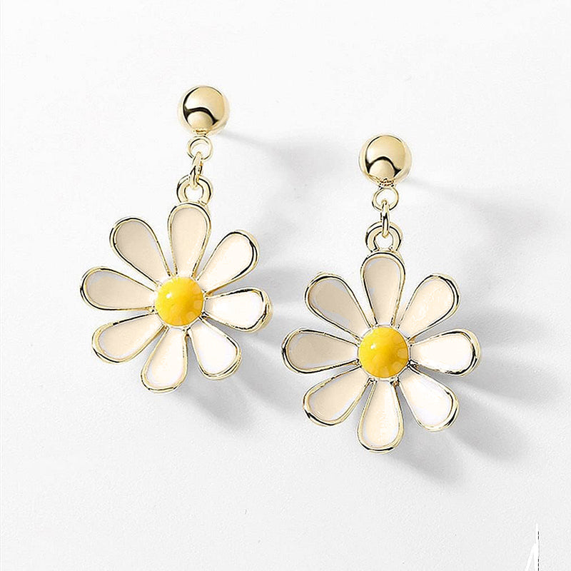 Sunflower Daisy Drop Earrings: Gifts for Women &amp; Girls - Shop N Save