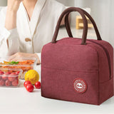 Stylish Insulated Lunch Bag: Large Capacity, Portable, Heat Preserving - Shop N Save