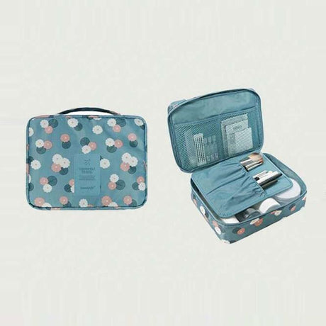 Nylon Handheld Cosmetic Bag: Lightweight, Waterproof, Portable Storage - Shop N Save