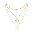 Jewels Galaxy Gold-Plated Multi-Strand Designer Necklace - Shop N Save