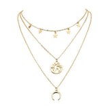 Jewels Galaxy Gold-Plated Multi-Strand Designer Necklace - Shop N Save
