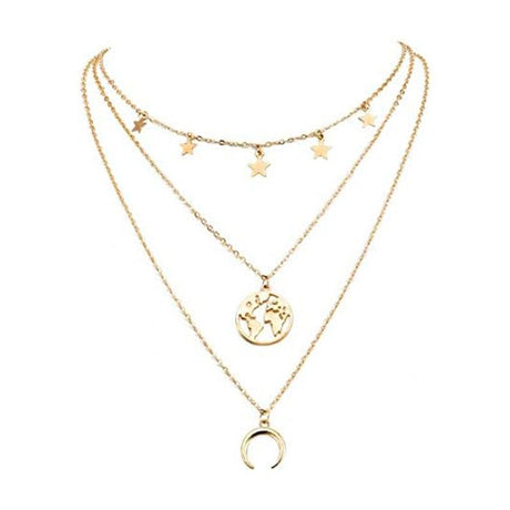 Jewels Galaxy Gold-Plated Multi-Strand Designer Necklace - Shop N Save