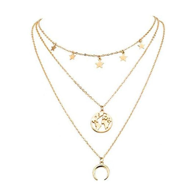 Jewels Galaxy Gold-Plated Multi-Strand Designer Necklace - Shop N Save