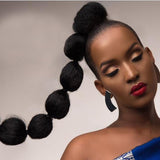 Ponytail Wig: Euro-American Style, Fishbone Twist, Yaki Straight Hair, Braided Strap