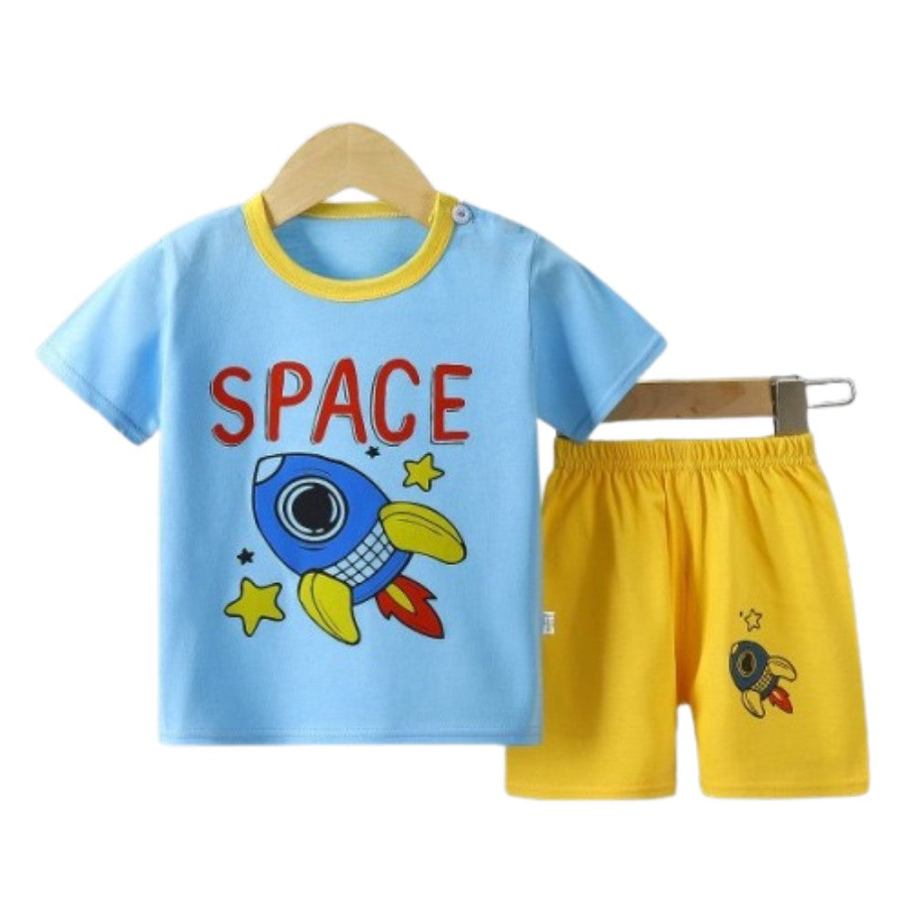 New Born Toddler Shirt Fashion Shorts 2pcs Tracksuits Matching Set - Shop N Save