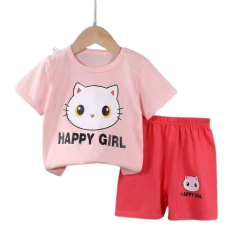 Fashion Short Sleeve T Shirts Cotton Shirts New Born Matching Set - Shop N Save