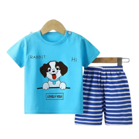 Fashion Short Sleeve T Shirts Cotton Shirts New Born Matching Set - Shop N Save