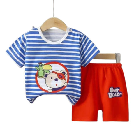 Fashion Short Sleeve T Shirts Cotton Shirts New Born Matching Set - Shop N Save