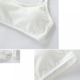 Girls Bra Straps Pure Cotton Vests - White - Shop N Save