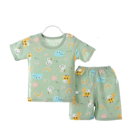 Summer Short-Sleeved T-Shirt New Born Clothing Matching Set - Shop N Save