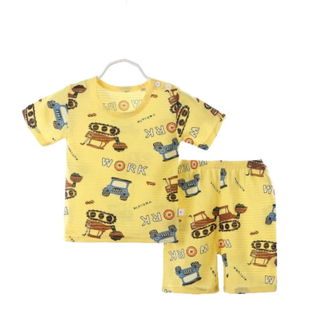 Summer Short-Sleeved T-Shirt New Born Clothing Matching Set - Shop N Save