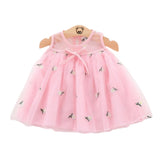 Sleeveless Lace and Knee Full Cotton Vest Princess Dress - Shop N Save