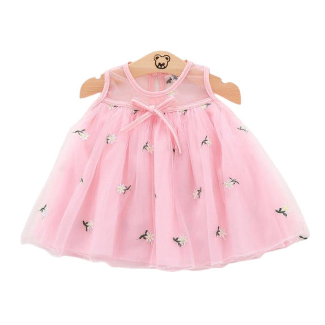 Sleeveless Lace and Knee Full Cotton Vest Princess Dress - Shop N Save