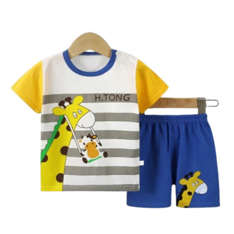 Fashion Short Sleeve T Shirts Cotton Shirts New Born Matching Set - Shop N Save