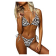 Leopard Print Swimsuit Three Point Suspender Bikini Women - Shop N Save