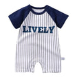 Pure Cotton Short-Sleeved Newborn Baby Jumpsuit - Blue - Shop N Save
