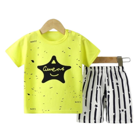 New Born Toddler Shirt Fashion Shorts 2pcs Tracksuits Matching Set - Shop N Save