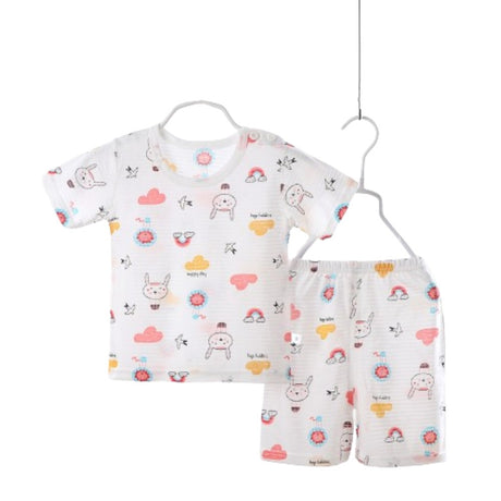 Summer Short-Sleeved T-Shirt New Born Clothing Matching Set - Shop N Save
