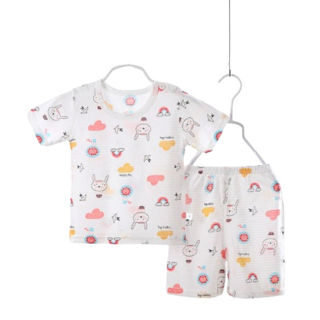 Summer Short-Sleeved T-Shirt New Born Clothing Matching Set - Shop N Save