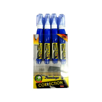 Flamingo Correction Pen: 12 Pcs, 7ml, Precision Whitening Set - Shop N Save