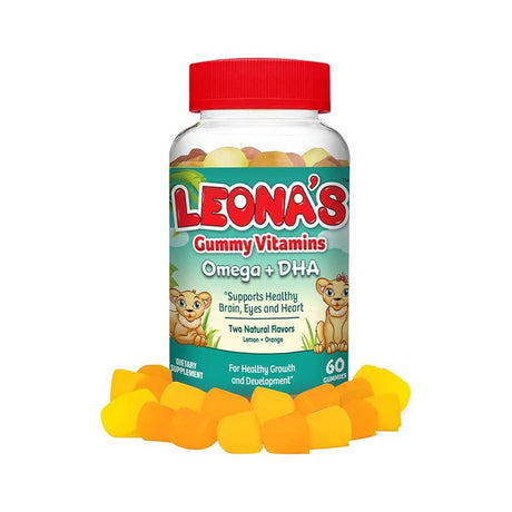 LEONA'S Kids Omega Gummies: 60 Count, Brain and Growth Support - Shop N Save