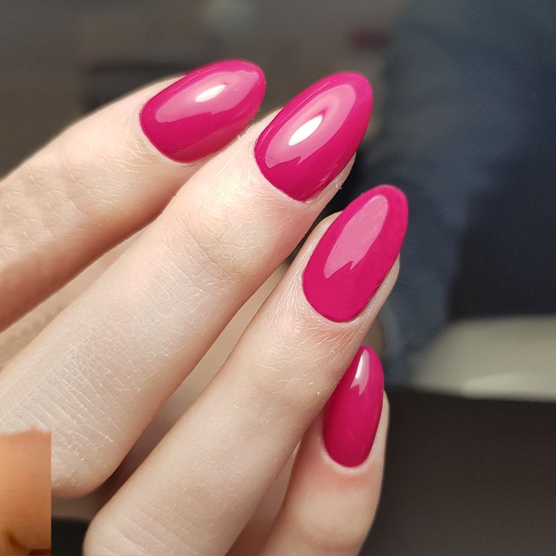 Make Beauty Nail Polish Gel Effect - Dark Fuchsia Pink (118)