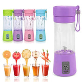 Portable USB Juicer: Rechargeable Blender for On-the-Go Mixing - 380ml - Shop N Save