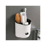 White Crown Storage Rack: Stylish, Functional Bathroom Organizer - Shop N Save