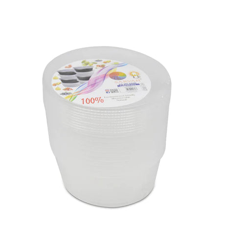 Disposable Bowl with Lid 750ML 10PCS Clear - Shop N Save