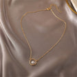 Pearl Geometric Pendant Necklace - Fashionable Thin Chain Jewelry for Women - Shop N Save