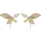 Diamond Stud Hamme Hoop Earrings: Fashionable Women's Jewelry - Shop N Save