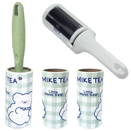 Lint Roller Set: Pet Hair Remover with 60 Refills &amp; Scrubbing Brush - Shop N Save