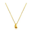Dainty Teardrop Necklace: Sterling Silver, Minimalist Fashion, Adjustable Chain - Shop N Save