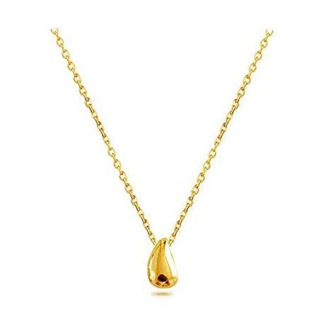 Dainty Teardrop Necklace: Sterling Silver, Minimalist Fashion, Adjustable Chain - Shop N Save