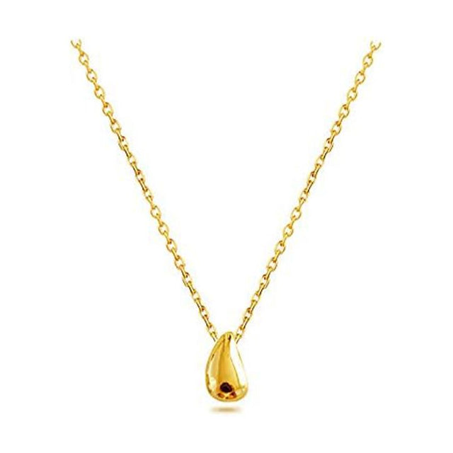 Dainty Teardrop Necklace: Sterling Silver, Minimalist Fashion, Adjustable Chain - Shop N Save