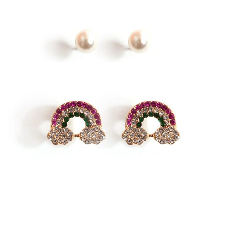Mini Rainbows Set: Adorable, Colorful, Versatile Earrings - Shop N Save